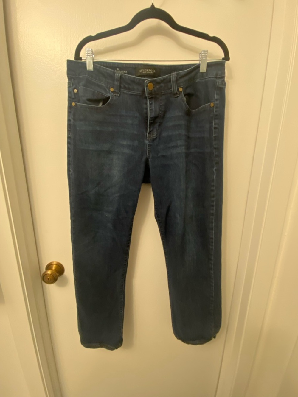 Liverpool Jeans Company Dark Indigo Slim Boyfriend Jeans